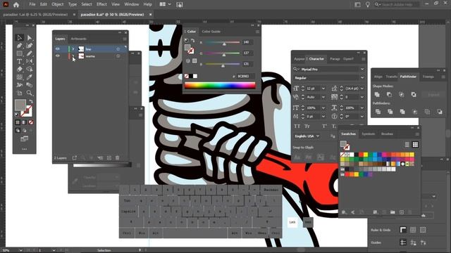 Begini Caraku Memindahkan Object Path Keatas Kebawah dengan cepat | Adobe illustrator смотреть онлайн