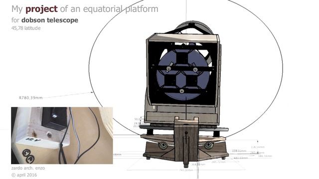 My Project equatorial platform for dobson telescope смотреть онлайн
