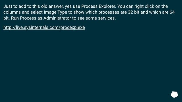 Check if a process is running in 64 or 32-bit mode? смотреть онлайн
