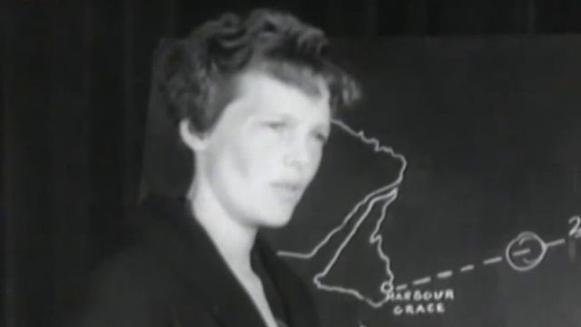 Amelia Earhart explaining her flight and the welcome she received смотреть онлайн