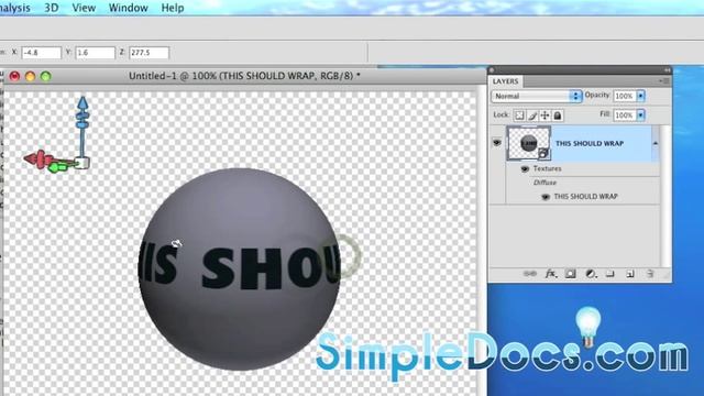 Wrap text around 3d object photoshop cs4 extended смотреть онлайн