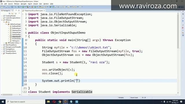 Java Part-47 | Object Input and Object Output Stream in Java (Gujarati) смотреть онлайн