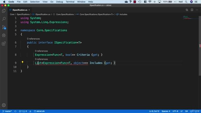 037 Creating a specification class смотреть онлайн