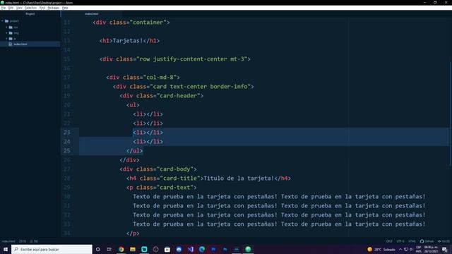 Bootstrap desde cero! | Pestañas dentro de Tarjetas | Parte #55 смотреть онлайн