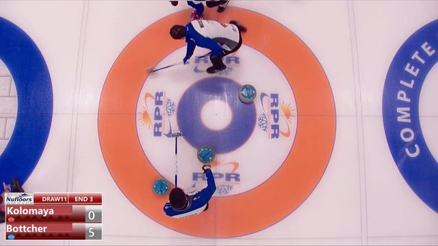 Brendan Bottcher vs. Jared Kolomaya - Draw 11 - Nufloors Penticton Curling Classic смотреть онлайн