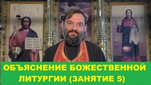 Объяснение Божественной Литургии. (Занятие 5). Евхаристический канон. Священник Валерий Сосковец