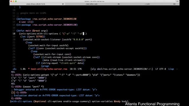 Common Lisp Study Group: UNIX options parsing in CL (Part I) смотреть онлайн
