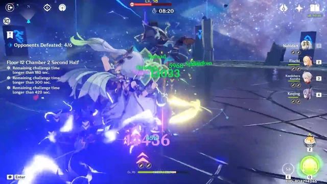 Raiden & Keqing | Spiral Abyss 3.5 Floor 12 | Full Star Clear смотреть онлайн