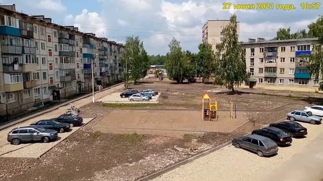 пгт. Джалиль. Реконструкция нашего двора в 2021 году. смотреть онлайн