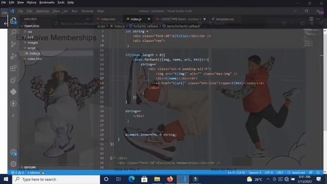 How to create a template in Vanilla Javascript - Part 2 смотреть онлайн