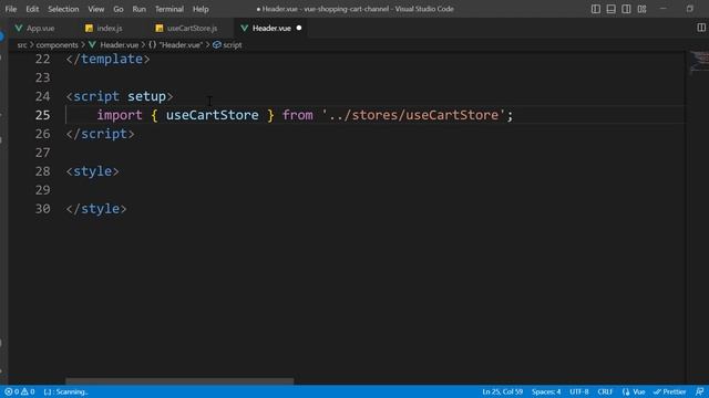 Shopping Cart Using Vue js 3 Composition API and Pinia -4- (Header Component) | Moroccan Darija смотреть онлайн