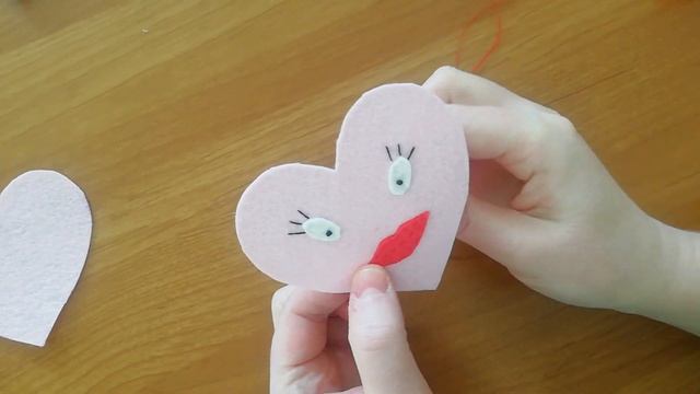 Валентинка из фетра. смотреть онлайн