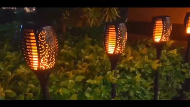Flame Lamp Mini Type 12 Led Waterproof Flame Shape Hollow Lawn Light смотреть онлайн
