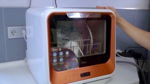 ПОСУДОМОЕЧНАЯ МАШИНА БЕЗ ПОДКЛЮЧЕНИЯ К ВОДОПРОВОДУ! MIDEA MINI. ОБЗОР ПОСУДОМОЙКИ.