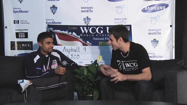 WCG USA National Final Samsung Mobile Challenger Asphalt 4 Champion Interview смотреть онлайн