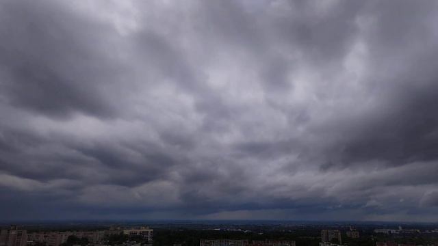 Приближение грозы 19 июня 2022. Timelapse.