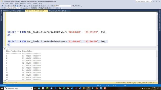 SDU Tools 117 Time periods between two times in T-SQL смотреть онлайн