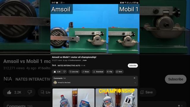 ليش استعملت زيت محرك امزويل AMSOIL مقارنه بين اقوى براندين بامريكا смотреть онлайн