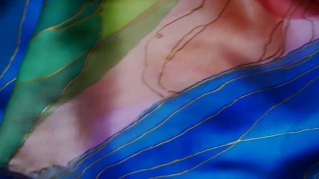 Шелковый Арт-платок "Ветви Реки" смотреть онлайн