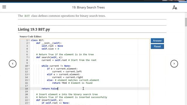 Daniel Liang Python Video Section 19.7 BST Class Implementation смотреть онлайн