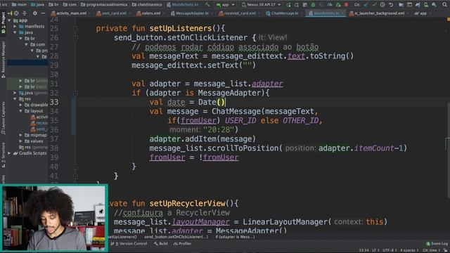 Data e HORA das MENSAGENS | Android Moderno #6 смотреть онлайн