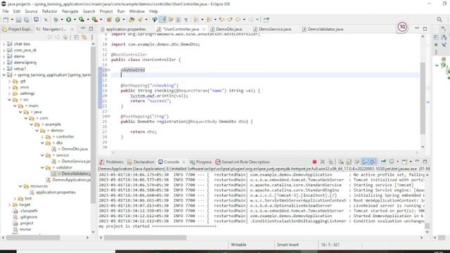 Spring boot day 2 English | Post Mapping, data validation смотреть онлайн