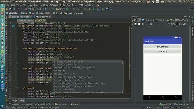 Android Kotlin Usage Tutorial #054 - ViewStub смотреть онлайн