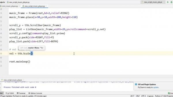 Mini Music Player using Python / Tkinter / Pygame / Python GUI Project