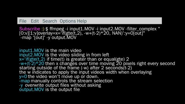using FFMPEG to split 1 to 2, slide 1 over other, or 2 side by side смотреть онлайн