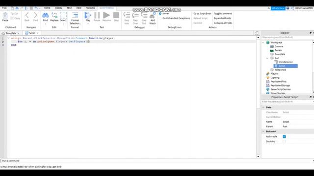 (Roblox Studio) How to Make a part That Teleports To Another Part. (by click detector) смотреть онлайн