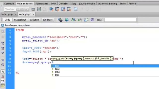 Page authentifaction En PHP (1) смотреть онлайн
