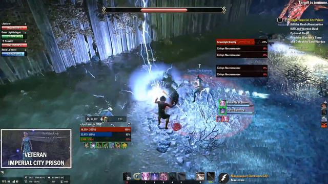 Veteran Imperial City Prison Hard Mode - Magicka Sorcerer - ESO Gameplay смотреть онлайн