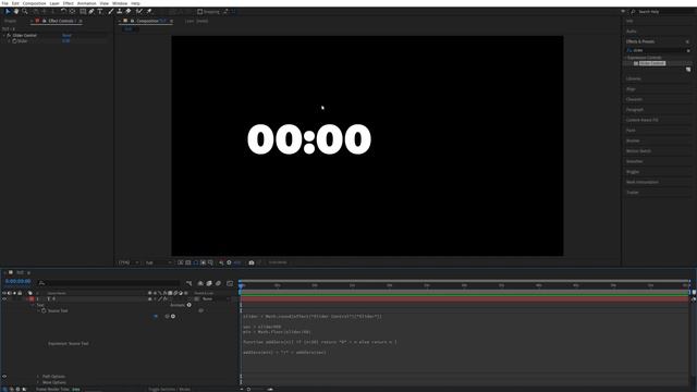 Countdown Timer Tutorial in After Effects смотреть онлайн