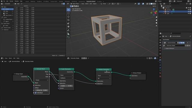 Geometry Nodes Inset Faces (Blender)