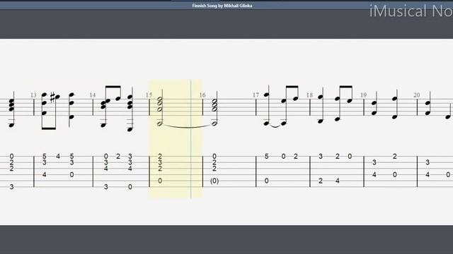 Guitar TAB - Mikhail Glinka : Finnish Song | Tutorial Sheet Lesson #iMn смотреть онлайн