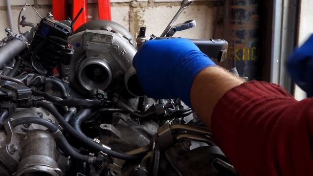 Mercedes W164 OM642 3.0 V6, Замена цепи #4