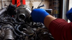 Mercedes W164 OM642 3.0 V6, Замена цепи #4