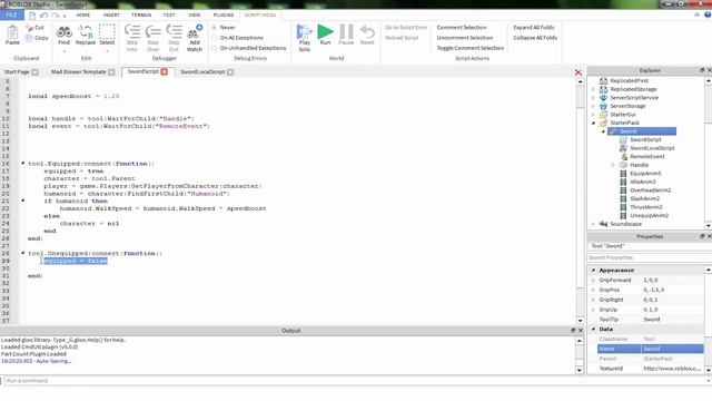 Mad Bloxxer 5: Script the Sword, Pt. 1 (ROBLOX U Tutorial) смотреть онлайн