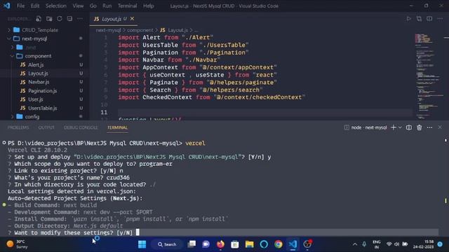 NEXTJS + MYSQL CRUD Tutorial for Beginners 2023 - #22 Deploy to vercel смотреть онлайн
