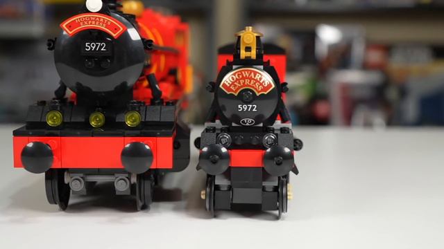 $100 vs $500 LEGO Harry Potter HOGWARTS EXPRESS Comparison! смотреть онлайн