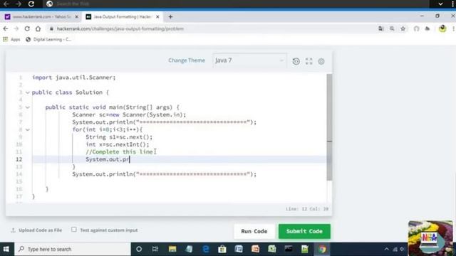 5:Java Output Formatting || Hackerrank java solutions. смотреть онлайн