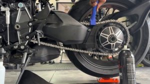 Honda CB1000R Black Edition Chain Adjustment and Cleaning