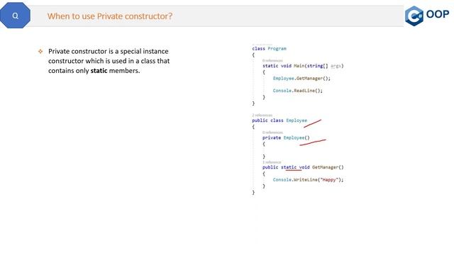 When to use Private constructor? смотреть онлайн