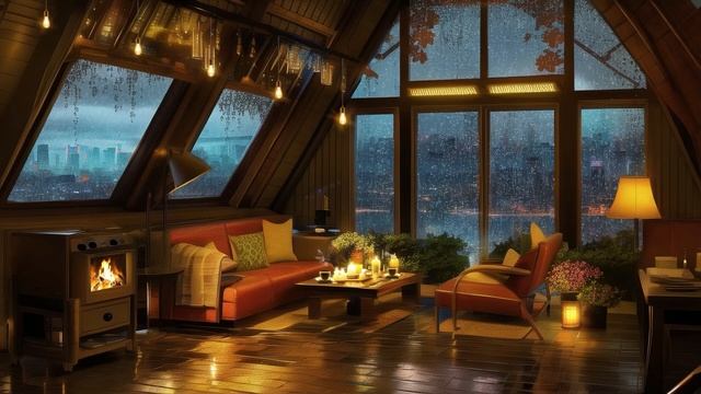 Relaxing Jazz Music in Cozy Coffee Shop Ambience ☕ Background Music for Working, Studying, Sleeping смотреть онлайн