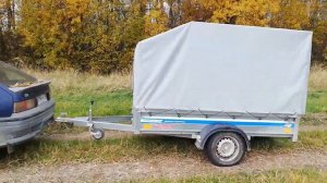 ЗАГРУЗИЛ 1 ТОННУ в легковой прицеп КРЕМЕНЬ 31 реальный отзыв по итогам испытания грузом