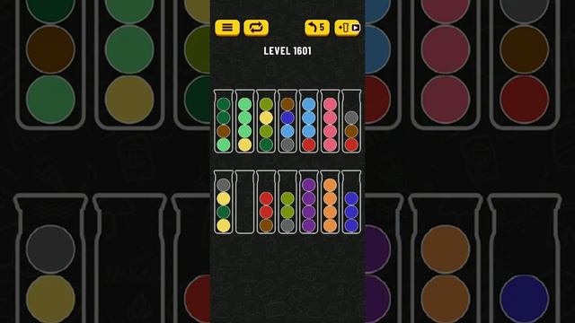 Ball Sort Puzzle Level 1601 ? All level without extra tube ? Game Walkthrough ? смотреть онлайн