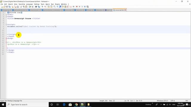 JavaScript Tutorial for Beginners: Learn JavaScript in Urdu /Hindi | Embedding JavaScript in HTML смотреть онлайн