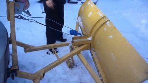 Самодельный отвал на УАЗ Патриот.