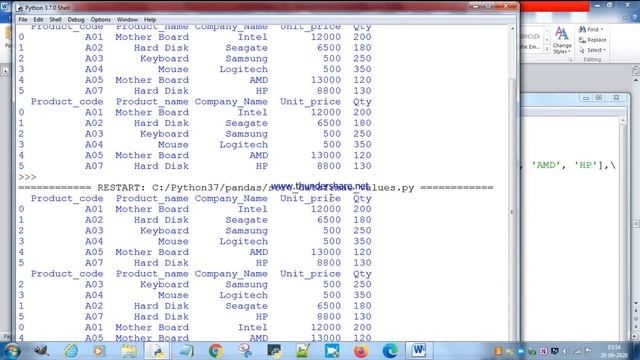 sorting in dataFrame смотреть онлайн