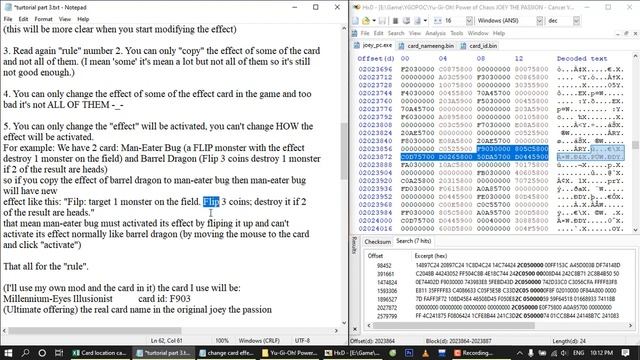 How To Change The Card Effect In YuGiOh! Power Of Chaos Joey The Passion Part 3.1